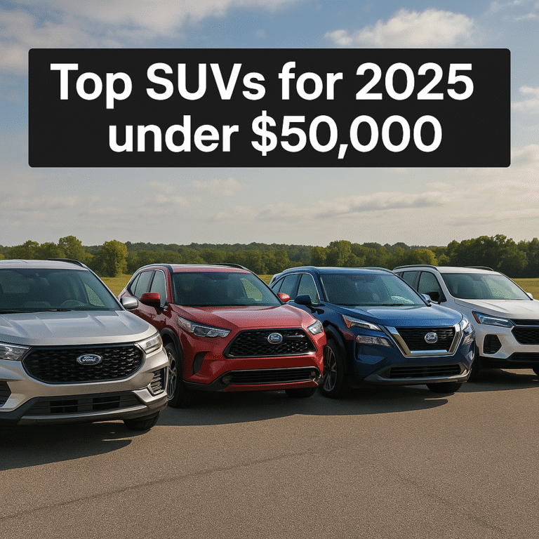 Top SUVs under $50,000 launched in 2025
